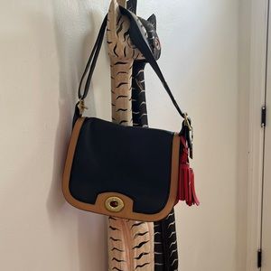 Coach colorblock messenger bag.